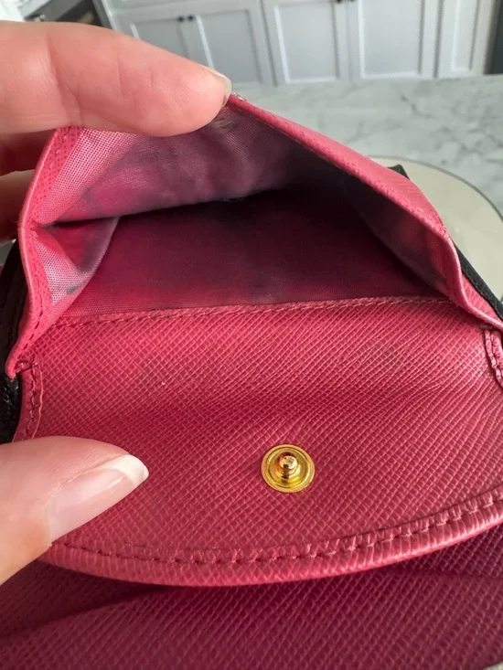 Prada bi-fold wallet black saffiano - Picture 8 of 8